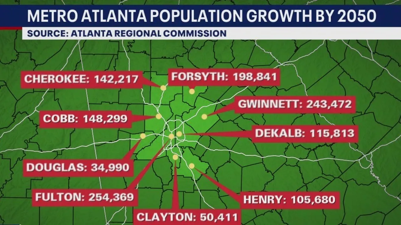 Cherokee County population growth